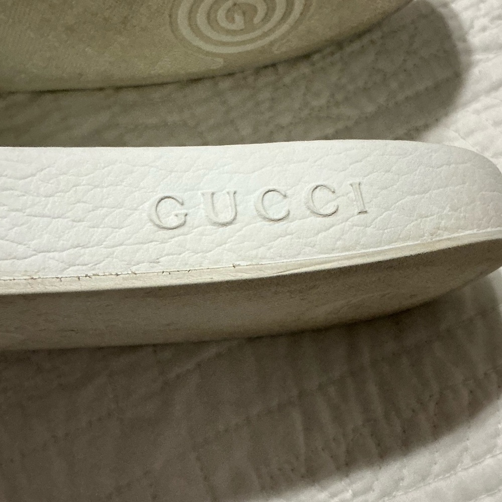 Gucci men’s web rubber slide sandal size 9 - Picture 8 of 15